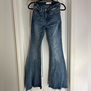 Vervet flare jeans.
